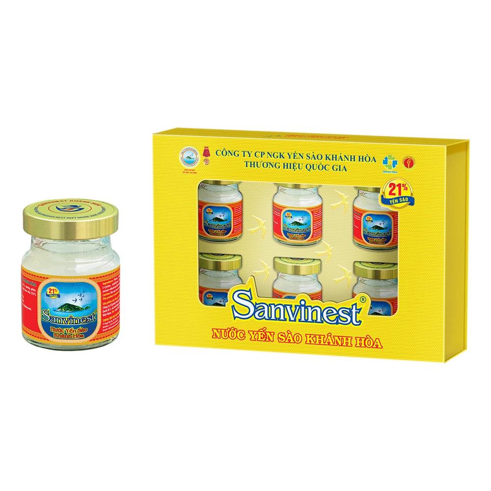 Yến sào Khánh Hòa có đường hộp quà tặng (6 lọ*70ml)/6