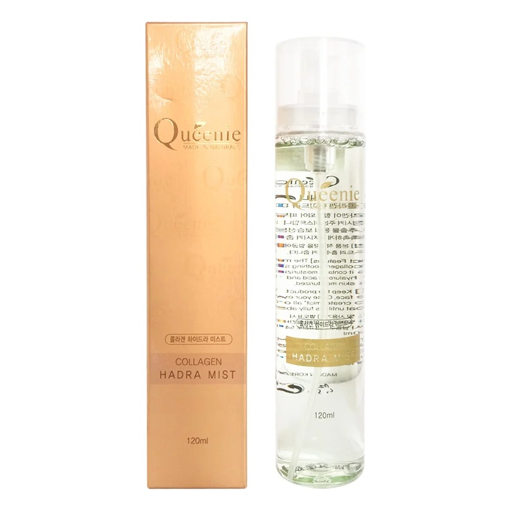 Xịt khoáng dưỡng ẩm bổ sung Collagen Queenie 120ml