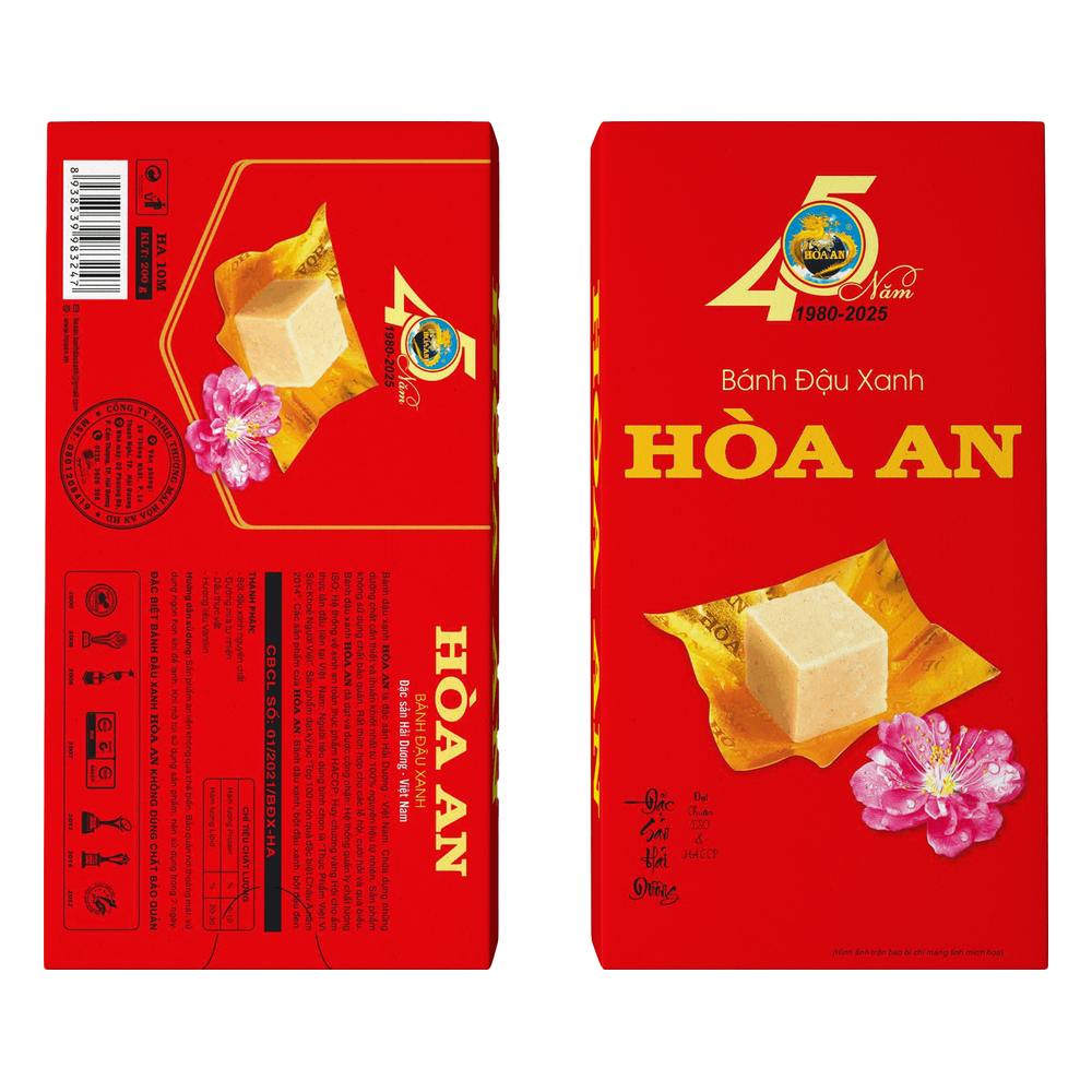 Bánh đậu xanh Hòa An  200gr