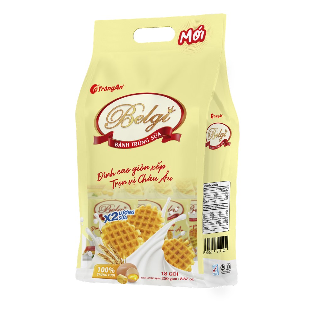 Bánh trứng sữa giòn Belgi  250gr