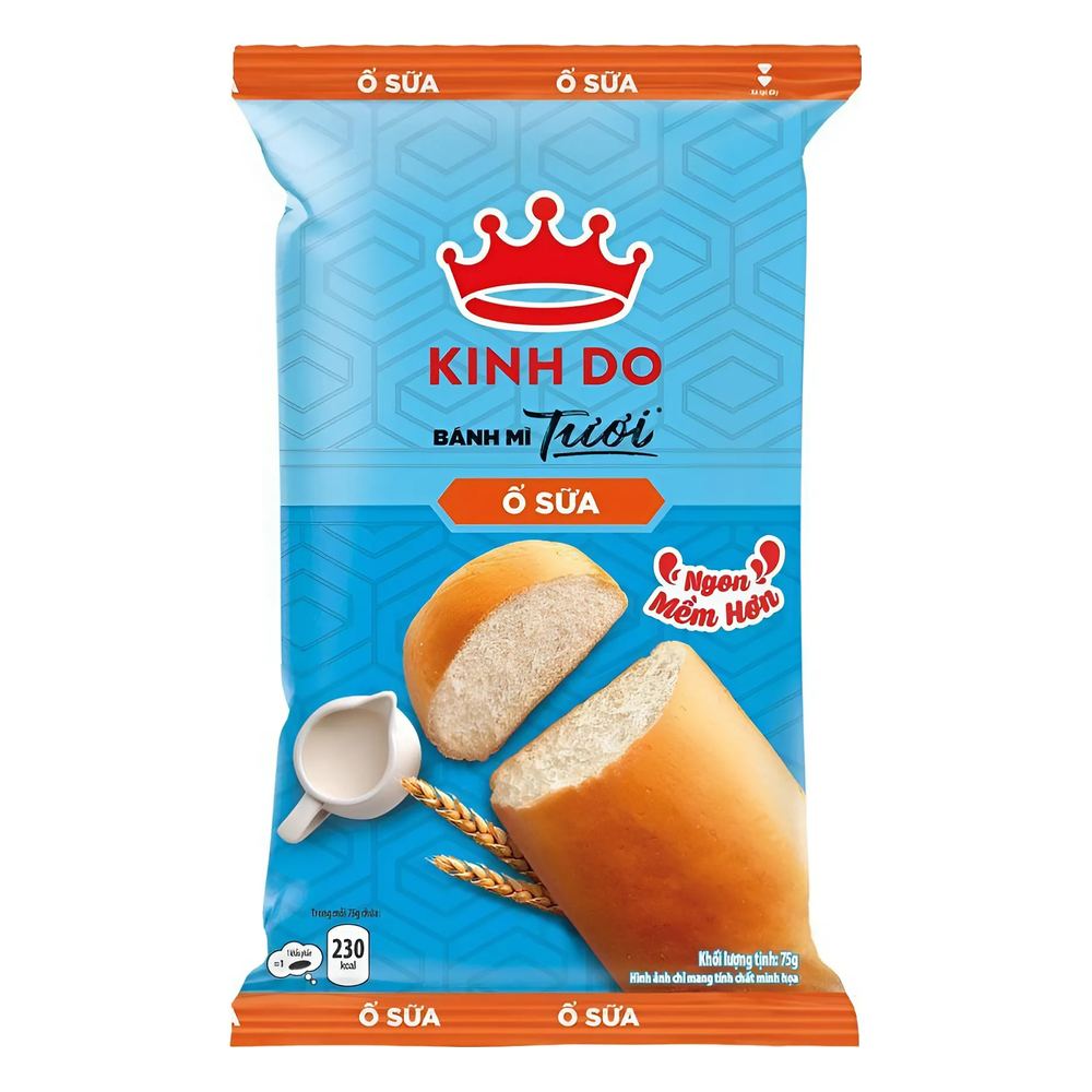 Bánh mì tươi Kinh Đô k nhân sữa 70g