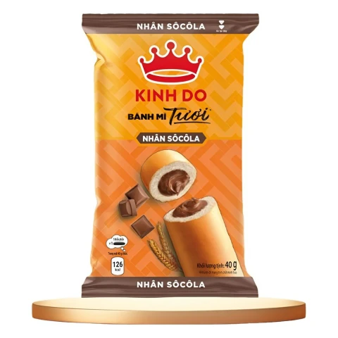 Bánh mì tươi Kinh Đô nhân socola 40gr