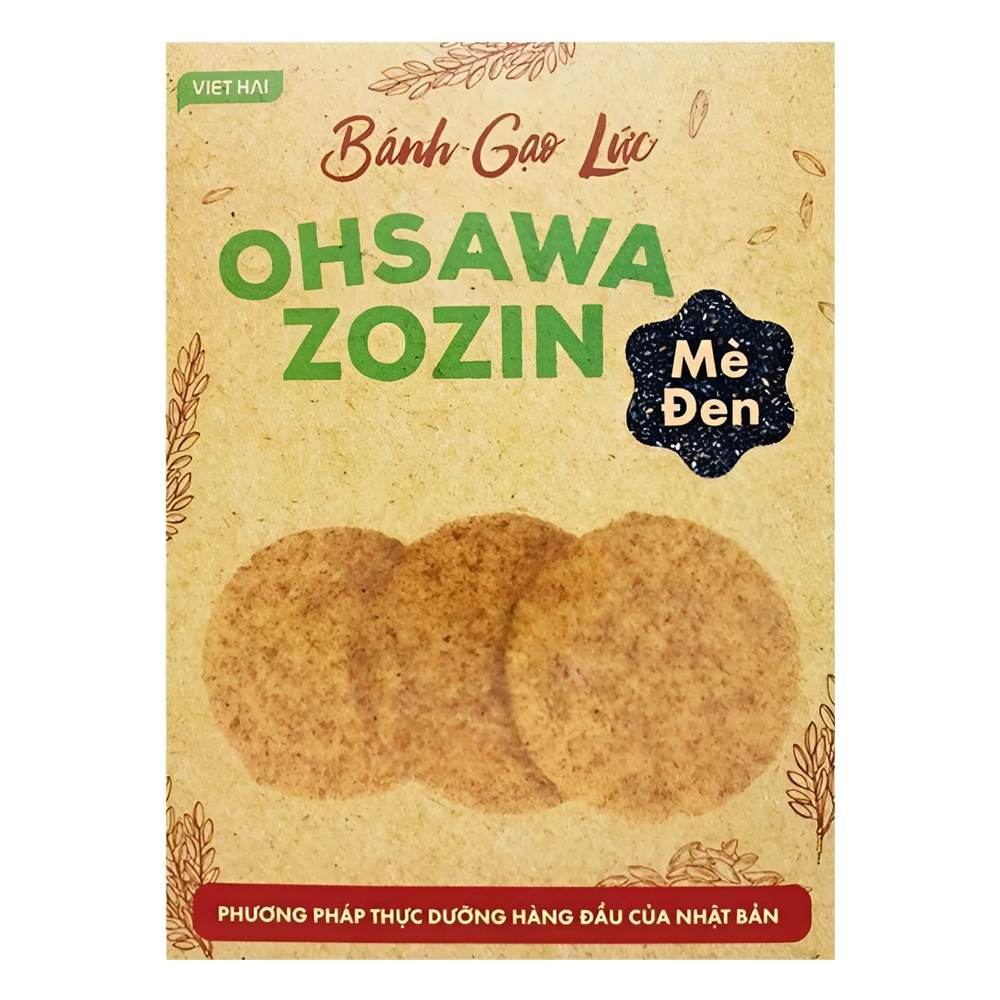 Bánh gạo lứt  Ohsawa Zozin vị mè đen 125gr