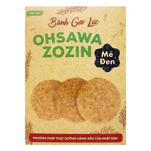 Bánh gạo lứt  Ohsawa Zozin vị mè đen 125gr