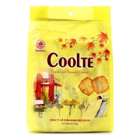 Bánh Cracker Orito -  Hải Hà Kotobuki vừng dừa 270g