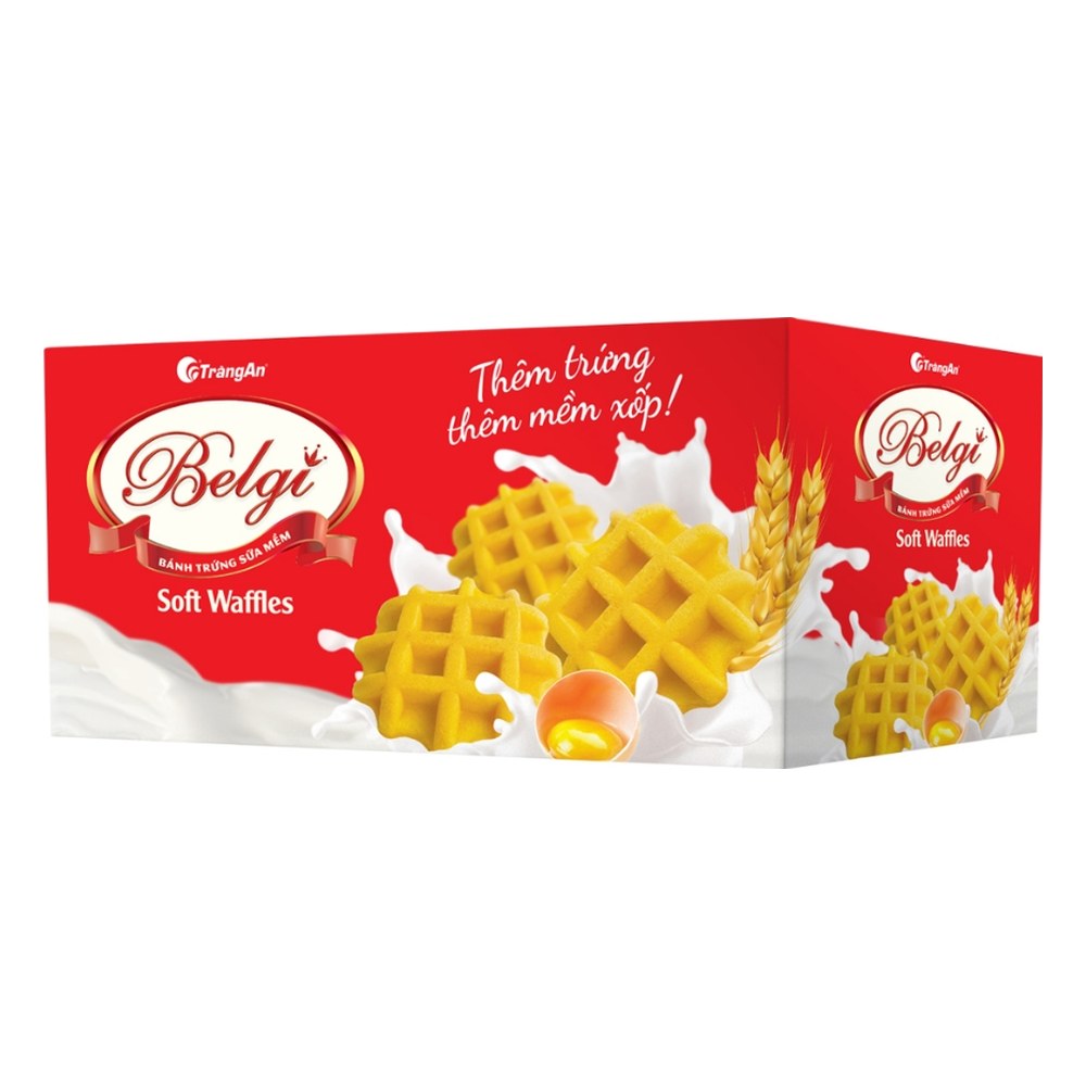 Bánh trứng sữa mềm Belgi  322gr