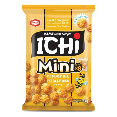 Bánh gạo (Snack) Ichi Mini vị mật ong 150gr