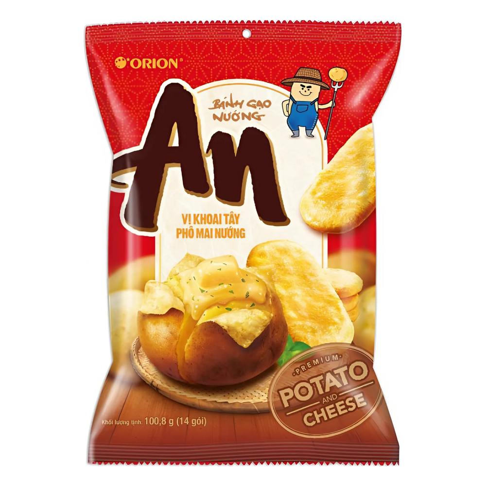 Bánh gạo An khoai tây phô mai nướng104,2gr(14 gói*7,44gr)/20
