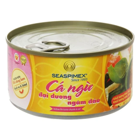 Cá ngừ đại dương ngâm dầu Seaspimex  185gr