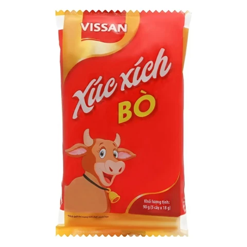 Xúc xích tiệt trùng Vissan bò 90gr