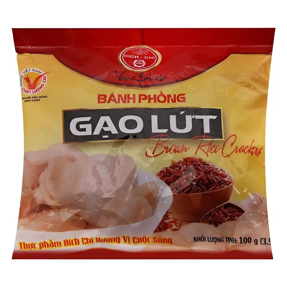 Bánh phồng tôm Bích Chi gạo lứt 100gr
