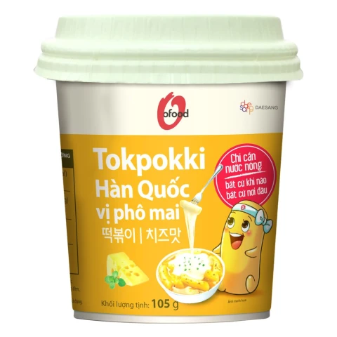 Tokpokki Hàn Quốc O Food vị phô mai hộp 105gr