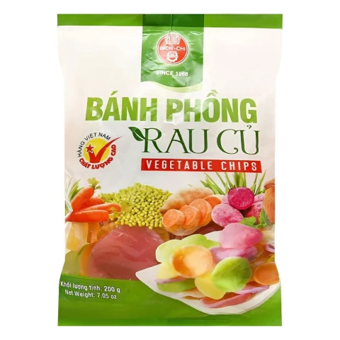 Bánh phồng tôm Bích Chi rau củ 200gr