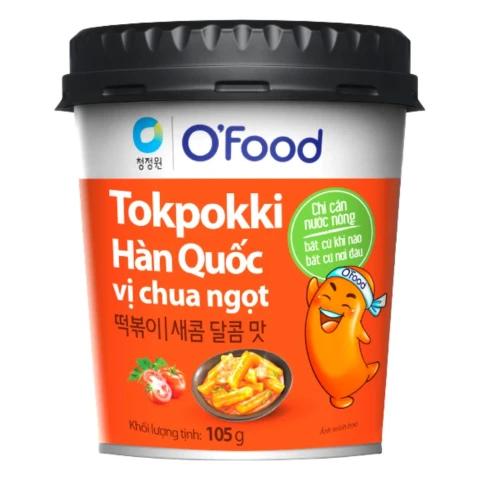 Tokpokki Hàn Quốc O Food vị chua ngọt 140gr