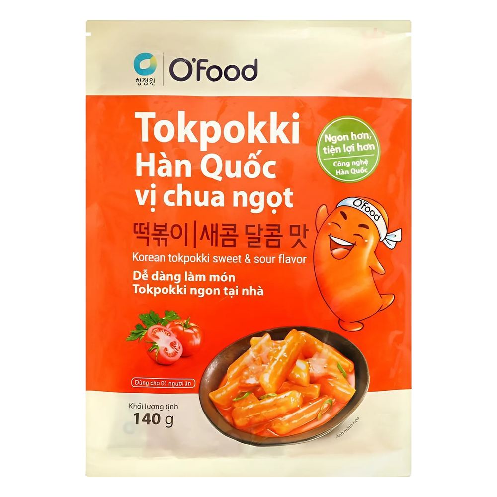 Tokpokki Hàn Quốc O Food vị chua ngọt hộp 105gr