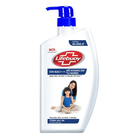 Sữa tắm Lifebuoy dưỡng ẩm chăm sóc da chai 800g