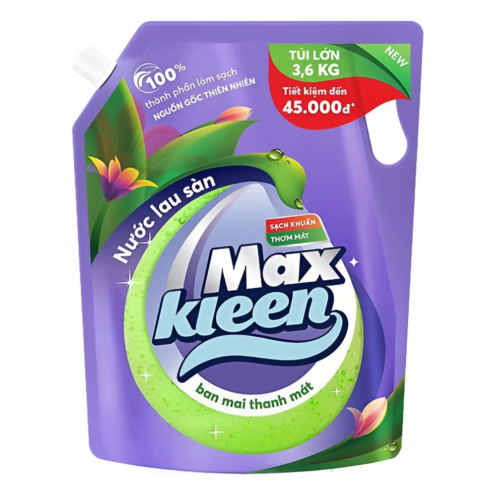 Nước lau sàn Maxkleen hương ban mai thanh mát 3.6kg