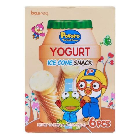 Bánh kem ốc quế Pororo vị sữa chua 54g