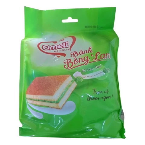Bánh bông lan Omeli vị cốm sữa 180gr