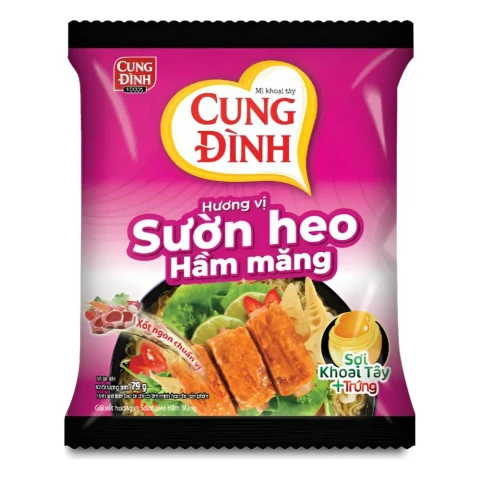 Mì khoai tây Cung Đình sườn heo 80gr