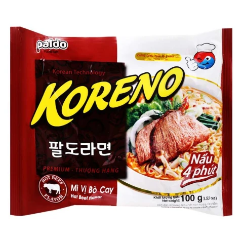 Mì Koreno vị bò cay 100gr