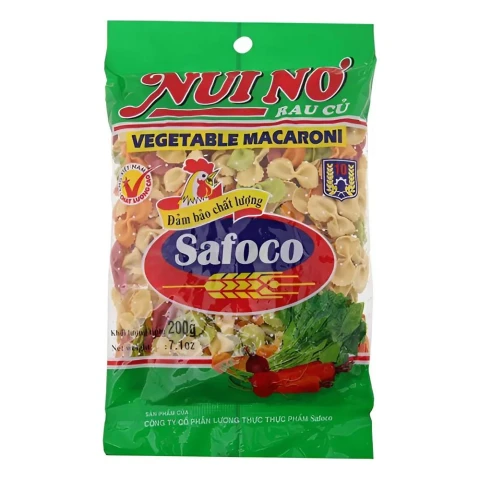 Nui nơ rau củ Safoco  200gr