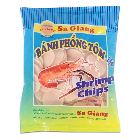 Bánh phồng tôm Sa Giang  100gr