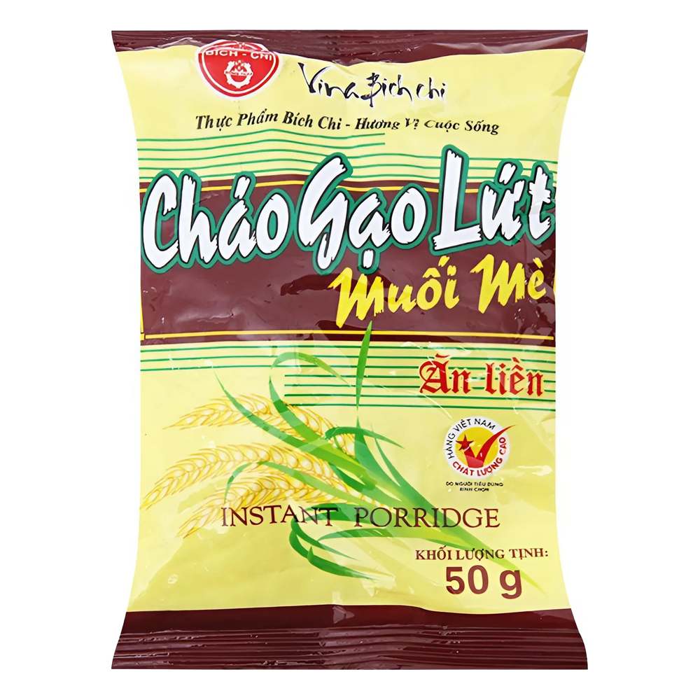 Cháo gạo lứt muối mè Bích Chi muối mè 50g 50gr
