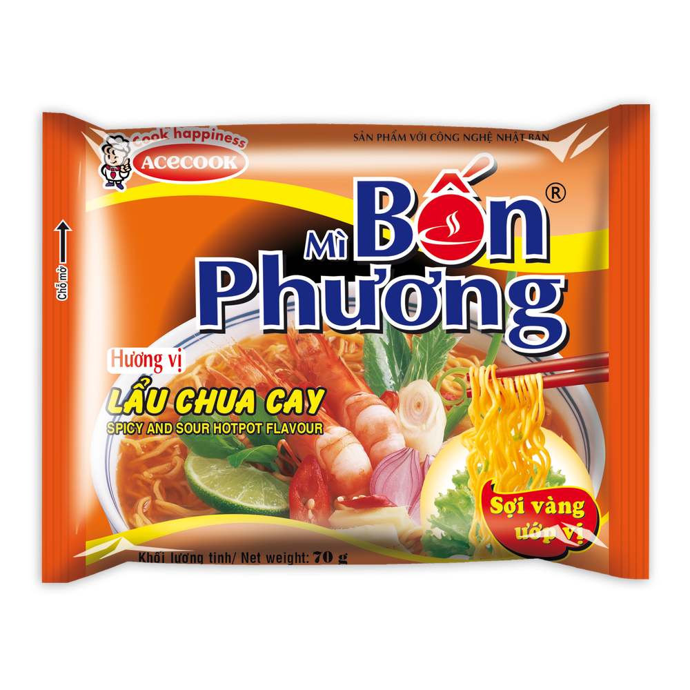 Mỳ bốn phương Acecook lẩu chua cay 70gr