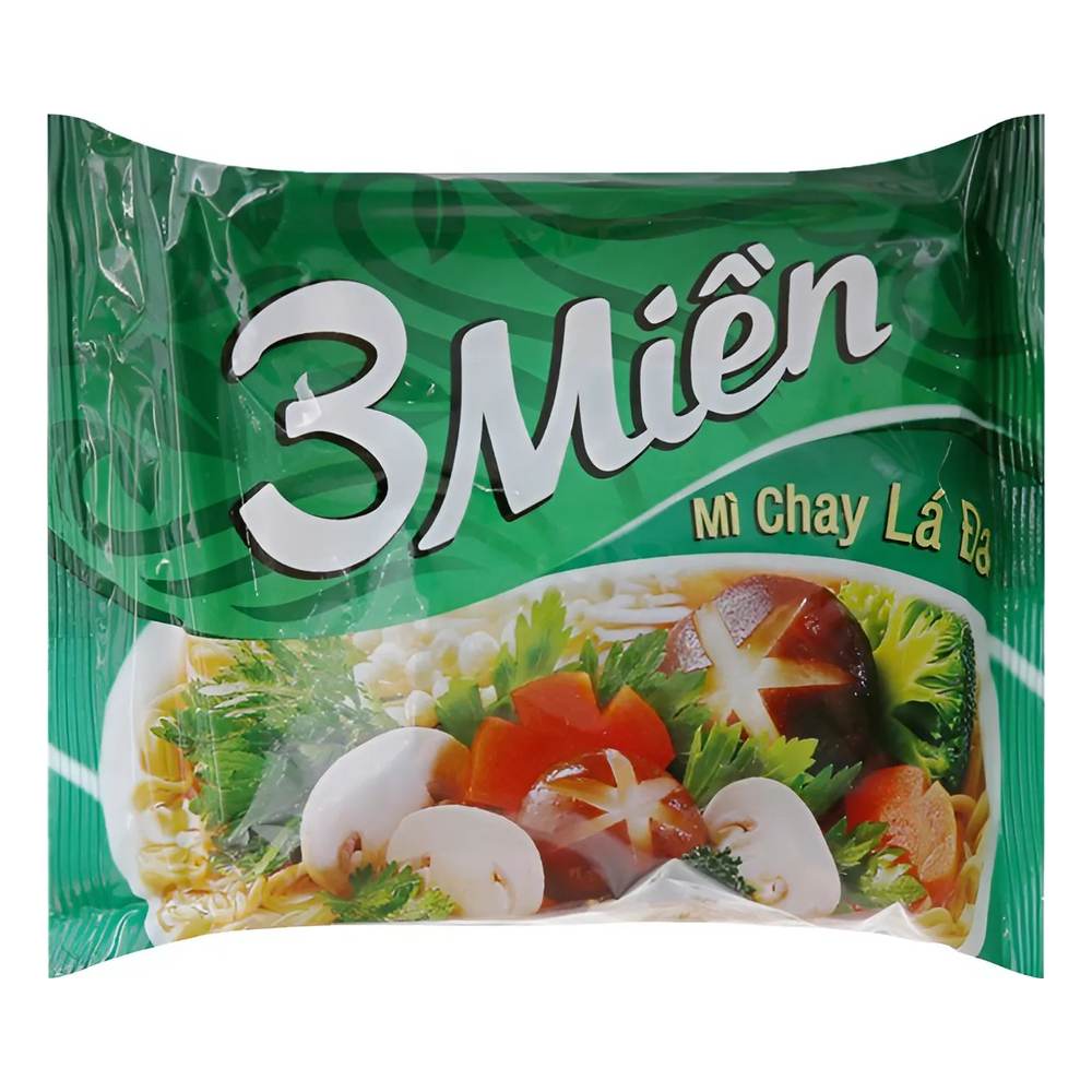 Mì 3 Miền chay lá đa 65gr