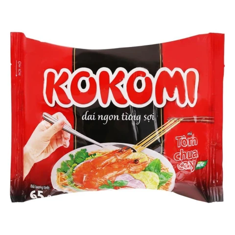 Mì Kokomi tôm chua  ly 65gr