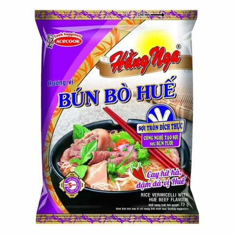 Bún Hằng Nga Acecook vị bún bò huế 73gr