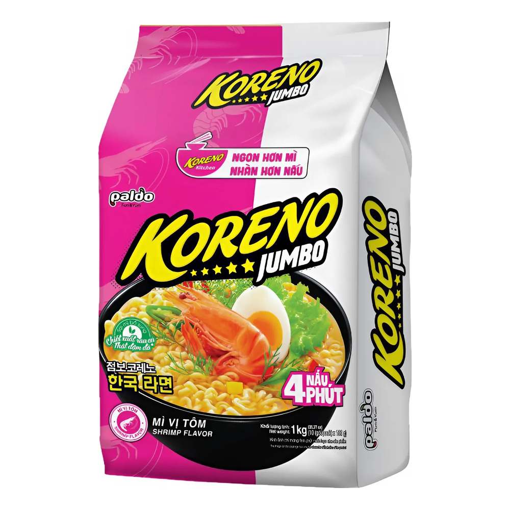 Mỳ Jumbo Koreno vị tôm 1kg /10