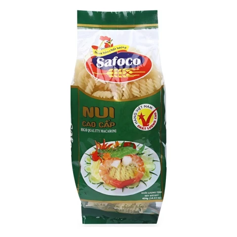 Nui xoắn cao cấp Safoco  400gr
