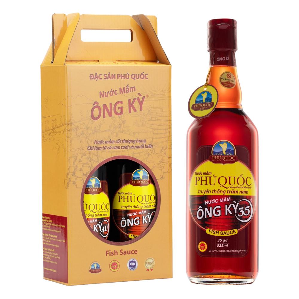 Nước mắm Phú Quốc Ông Kỳ 35 độ đạm 525ml