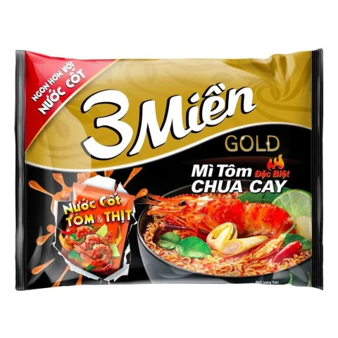 Mì 3 Miền Gold chua cay đặc biệt 75gr