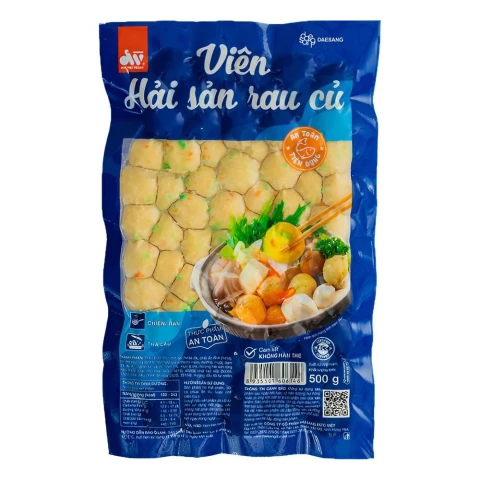 Viên hải sản rau củ Đức Việt  500gr
