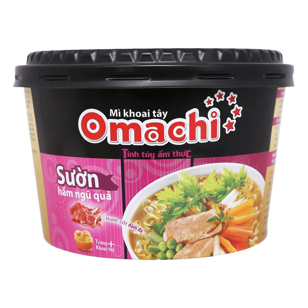 Mì DD khoai tây Omachi sườn hầm ngũ quả tô 95gr/18