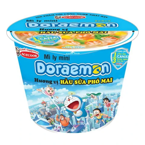 Mì   Doraemon  hàu sữa phô mai ly 48gr