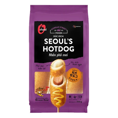 Seoul s Hotdog Cuộn Phô Mai Đức Việt  250g