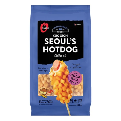 Xúc xích Seoul s Hotdog  Đức Việt chiên xù 250gr