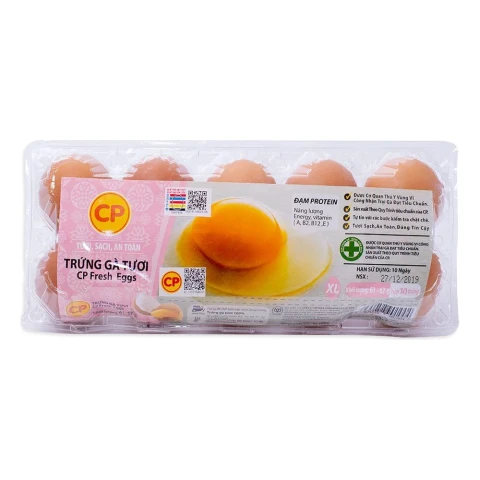 Trứng gà so CP 10 quả /hộp