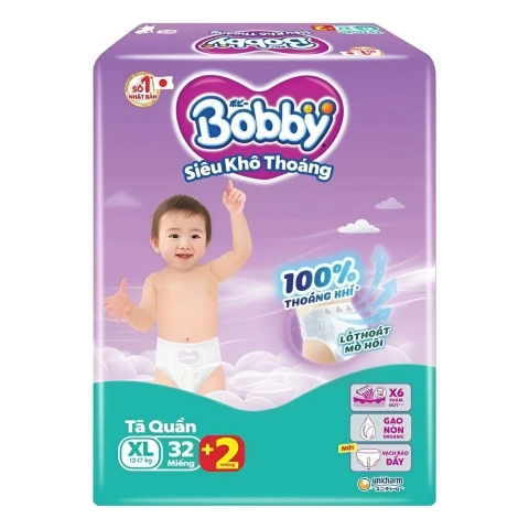 Tã bỉm quần  Bobby pants XL32