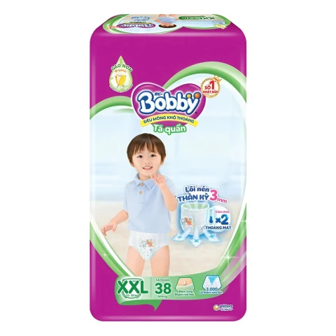 Tã bỉm quần  Bobby  siêu thấm  XXL38