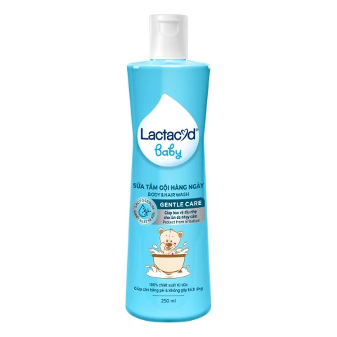 Sữa tắm gội trẻ em Lactacyd  BB Gentle Care chai  250ml