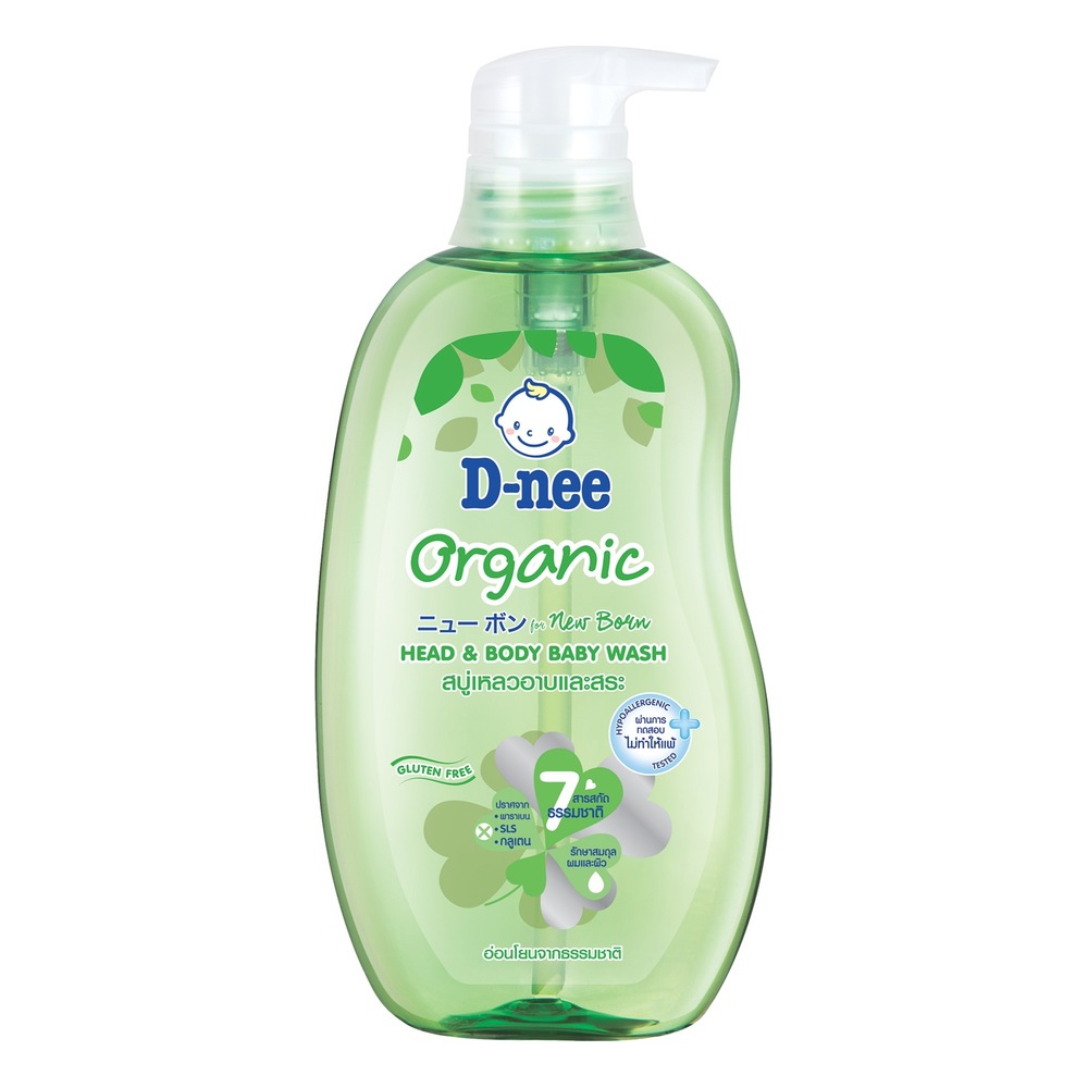 Sữa tắm gội trẻ em D-nee  xanh lá 400ml