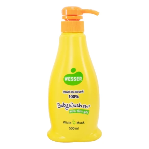 Sữa tắm gội trẻ em  Wesser   2 in 1  cam 500ml