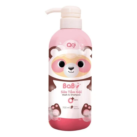Sữa tắm gội trẻ em AGI hương hoa đào 700ml