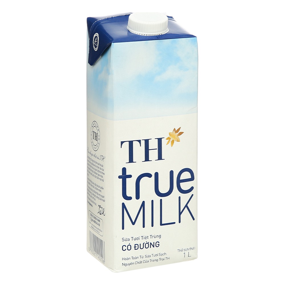 Sữa tươi tiệt trùng TH True Milk có đường 1L