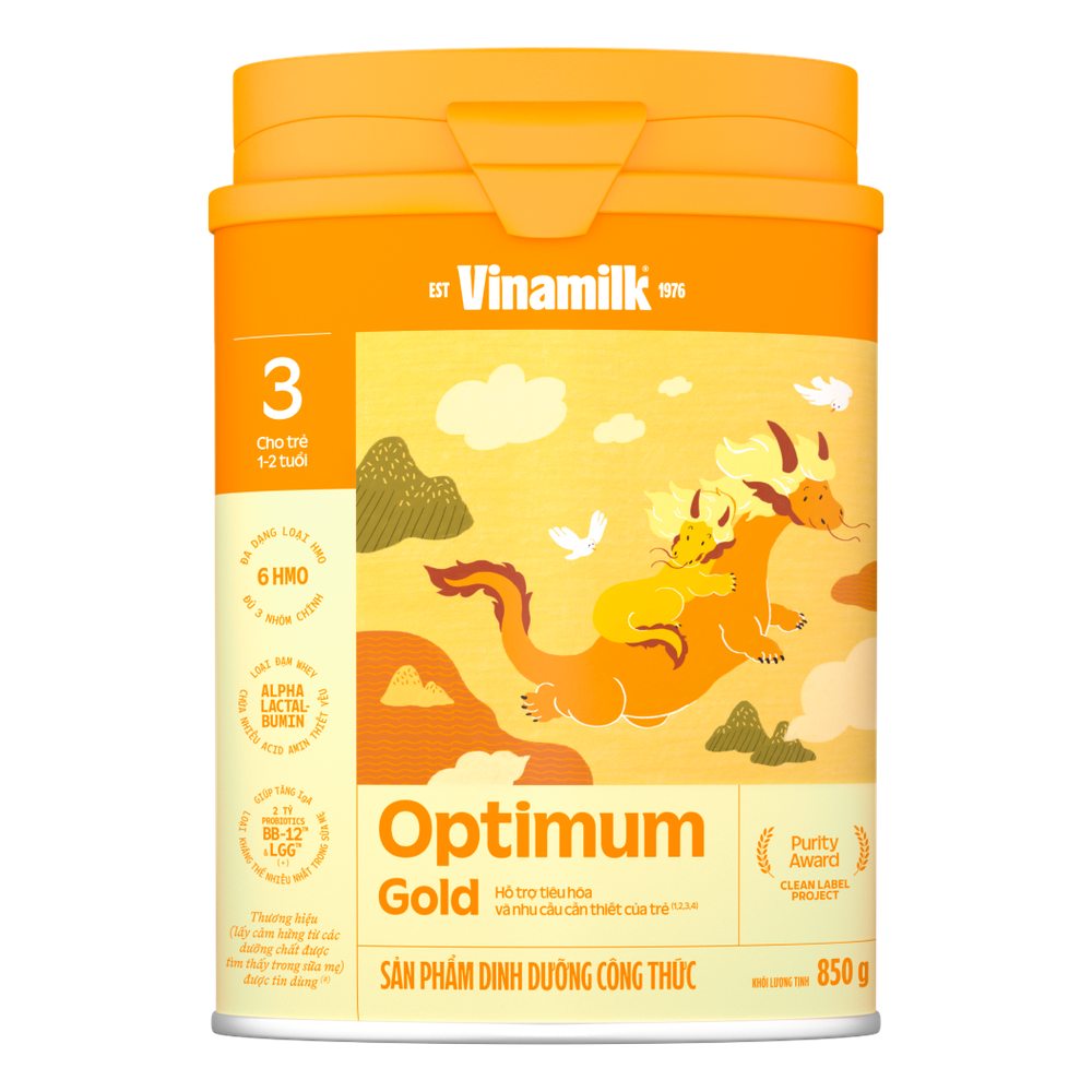 Sữa bột VNM  Optimum Gold 3 HT 850g/12